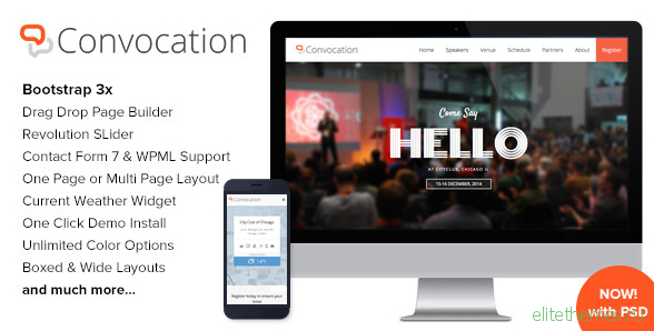 Convocation v1.4 - Event and Conference WordPress Theme