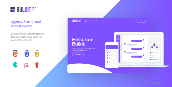 Bulkit - Agency, Startup and SaaS template