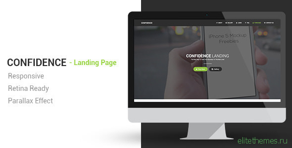 Confidence - Responsive Parallax Landing Page