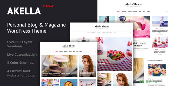 Akella v1.0.2 - Personal Blog & Magazine WordPress Theme