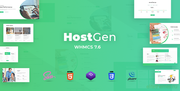 HostGen v1.0 - Multipurpose Hosting Provider HTML5 Template With WHMCS