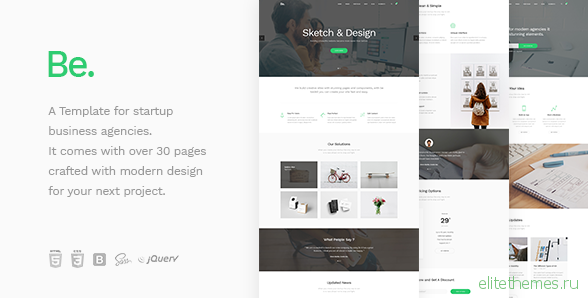 Be - Startup Business HTML Template