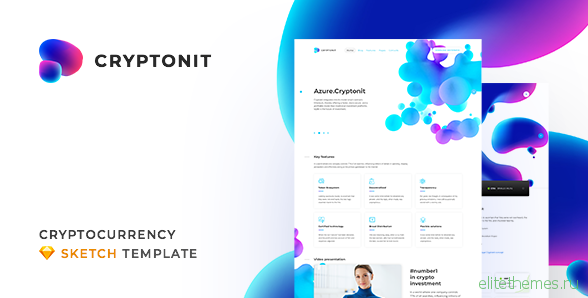 Cryptonit v1.0 - Digital Currency, ICO, Cryptocurrency Blog and Magazine, Finance Sketch Template