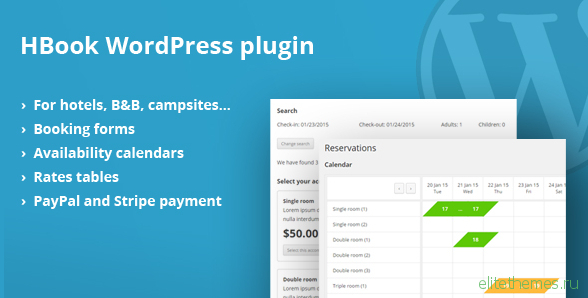 HBook v1.8.6 – Hotel booking system – WordPress Plugin