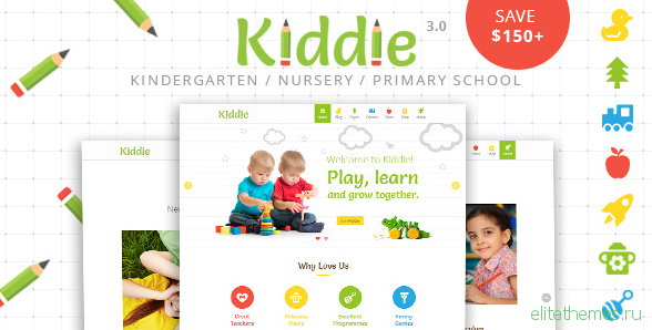Kiddie v3.7 - Kindergarten and Preschool WordPress Theme