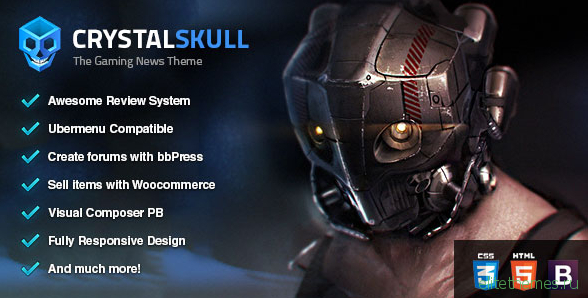 CrystalSkull v1.8 - Gaming Magazine WordPress Theme