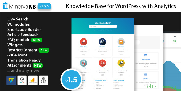 MinervaKB v1.5.7 – Knowledge Base for WordPress with Analytics