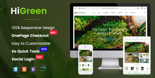 HiGreen v1.0.1 - Multipurpose OpenCart Theme for Online Shop