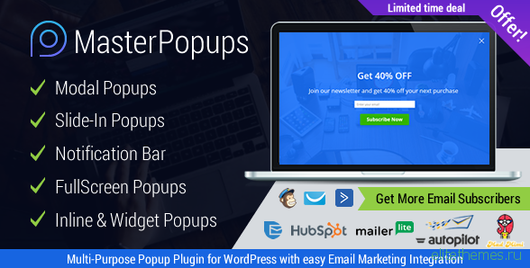 Master Popups v2.4.5 – Popup Plugin for Lead Generation