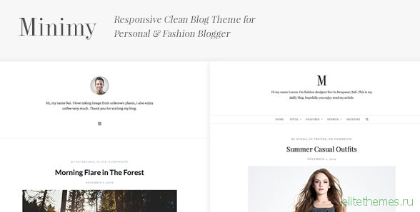 Minimy v1.1.0 - Responsive Clean Personal & Fashion Blog