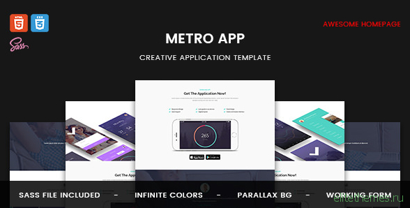Metro App - Application HTML5 Template
