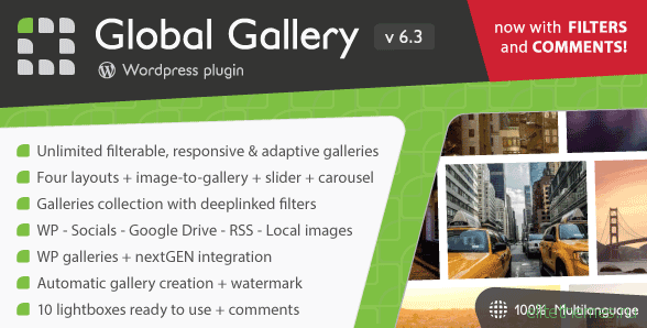 Global Gallery v6.32 – WordPress Responsive Gallery