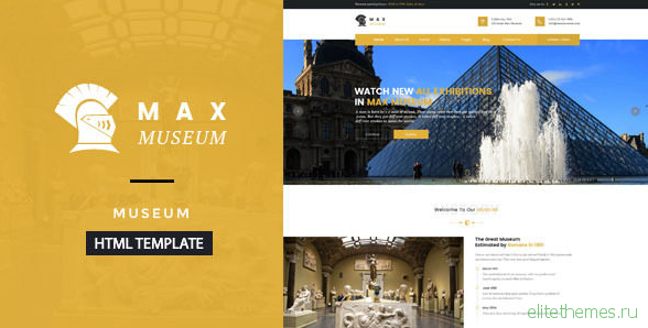 Max Museum - Historical & Artifacts Museum HTML Template