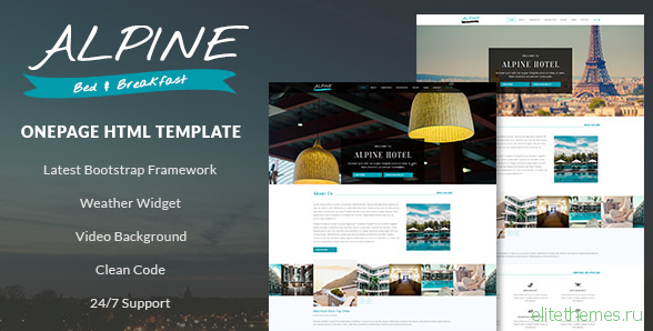 Alpine v1.0 - Bed and Breakfast One Page Template