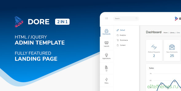 Dore - Html jQuery Admin Template & Landing Page