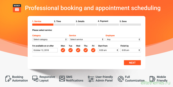 Bookly Booking Plugin v16.7 - Responsive Appointment Booking
