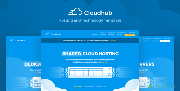 Cloudhub Hosting and Technology HTML Template v1.11