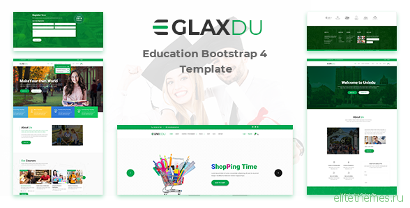 Glaxdu - Education Bootstrap 4 Template