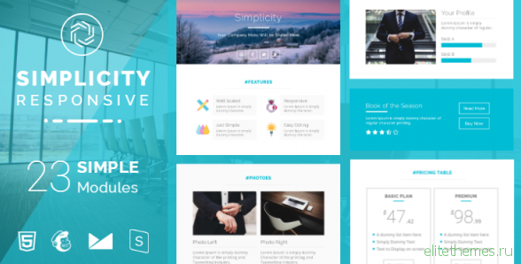 Simplicity - Responsive Email Templates
