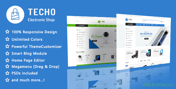 Techo - Minimalist Shopping Electronics Responsive PrestaShop 1.7 Theme