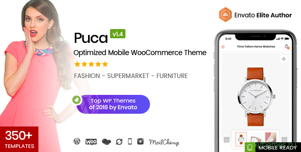 Puca v1.4.2 - Optimized Mobile WooCommerce Theme
