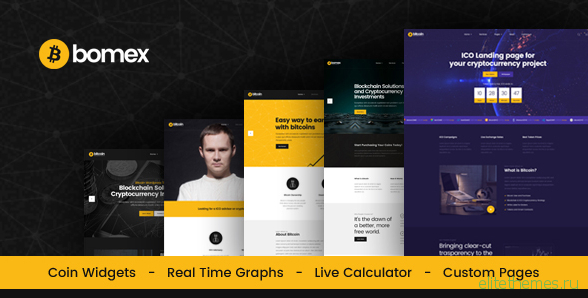 Bomex - Cryptocurrency & Bitcoin HTML Template