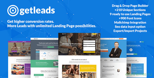Getleads v1.5.5 - Landing Page Pack with Page Builder