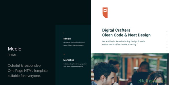 Meelo - Corporate One Page HTML Template