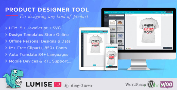 Lumise Product Designer v1.7.3 – WooCommerce WordPress