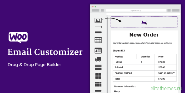 WooCommerce Email Customizer with Drag and Drop v1.5.2