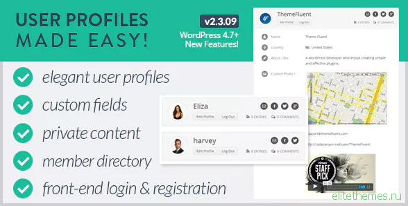 User Profiles Made Easy v2.3.09 – WordPress Plugin
