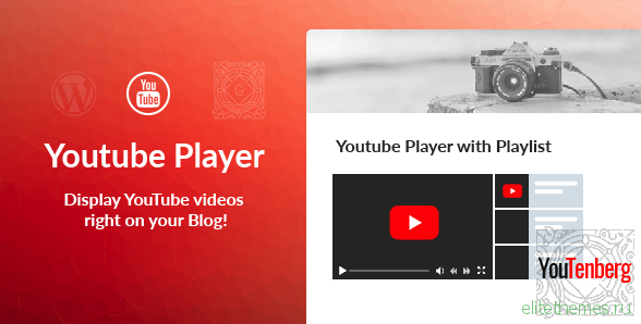 Youtenberg v1.0 – Gutenberg YouTube Player with Playlist