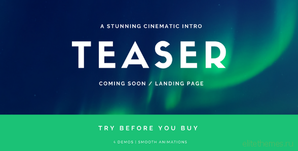 Coming Soon Template | Landing Page | Stomp - Cinematic Intro
