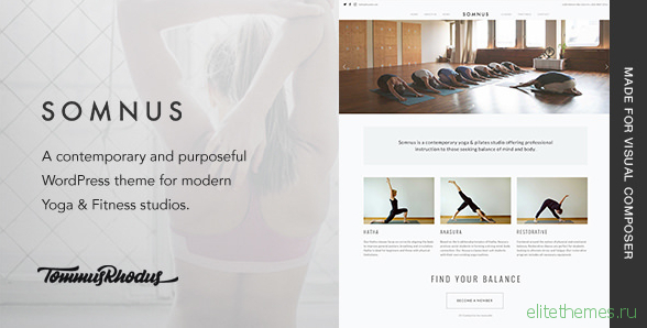 Somnus v1.0.7 - Yoga & Fitness Studio WordPress Theme