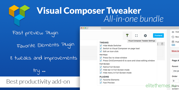 VC Tweaker v1.4.0 – Visual Composer Productivity Add-on