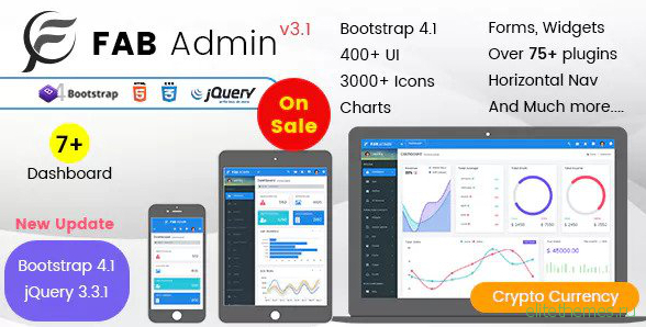 Fab Admin - Responsive Admin Dashboard Template Web App