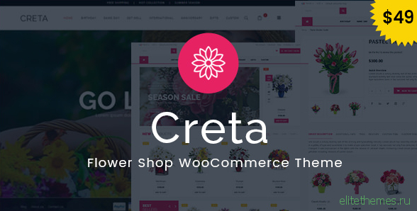Creta v3.6 - Flower Shop WooCommerce WordPress Theme