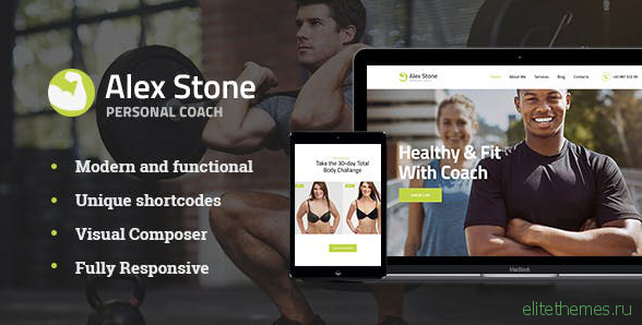 Alex Stone v1.1 - Personal Gym Trainer WordPress Theme