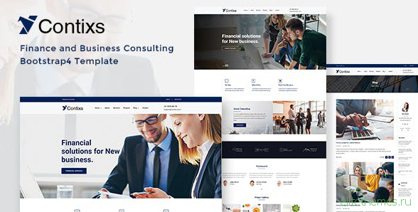 Contixs v1.0 - Finance and Business Consulting Bootstrap 4 Template