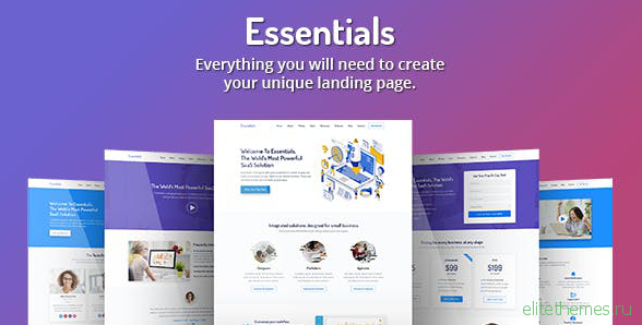 Essentials - High Converting SaaS Landing Page Template