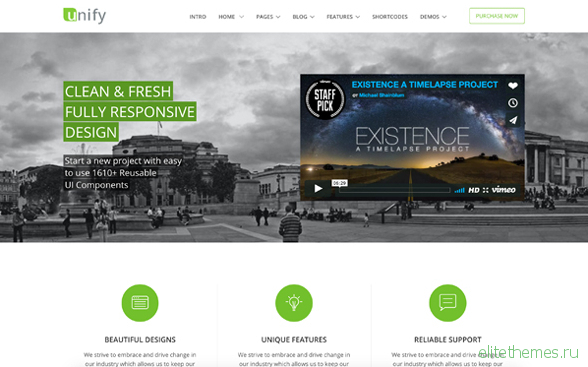 Unify - Responsive Website Template