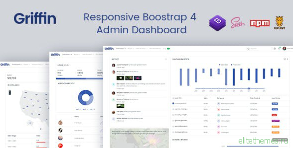 Griffin v1.0 - Developer-friendly Bootstrap 4 Admin Dashboard & UI KIt