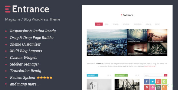 Entrance v1.6 - WordPress Theme for Magazine and Review