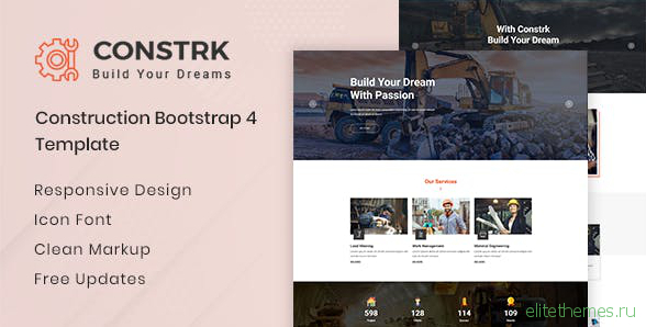 Constrk v1.0 - Construction Bootstrap 4 Template