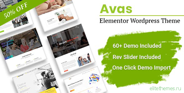 Avas v4.9.1 - Multi-Purpose Elementor WordPress Theme