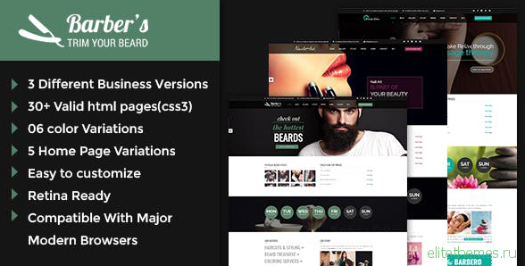Barber v1.2 - Html Template for Barbers and Hair Salon