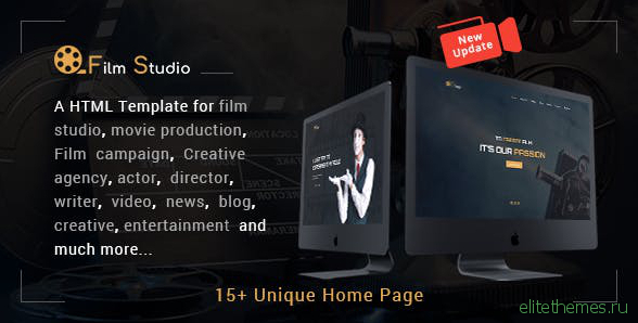 Film Studio v2.0 - Movie Production, Film studio HTML Template
