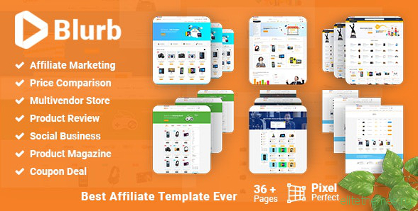 Blurb - Price Comparison with Review base Multivendor Coupon Theme