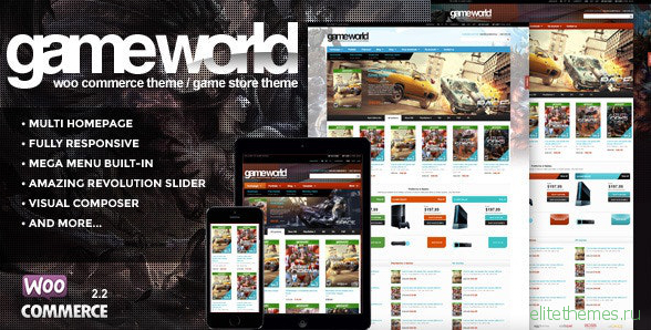 GameWorld v2.1 - WooCommerce Game Theme