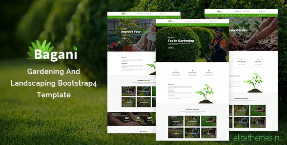 Bagani - Gardening and Landscaping Bootstrap4 Template